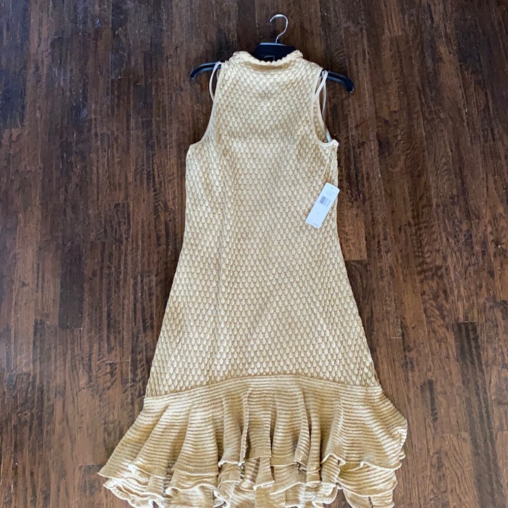 Lauren gold cocktail dress